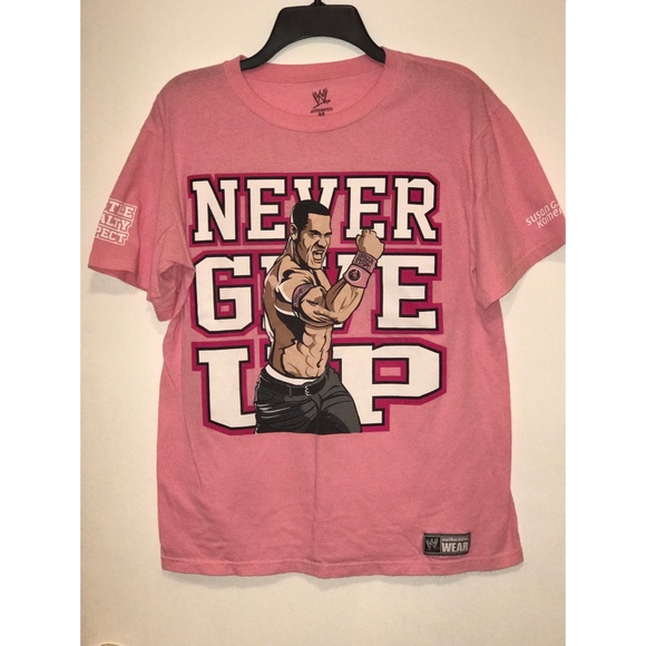 WWE John Cena Rise Above Cancer T-Shirt - Picture 2 of 4